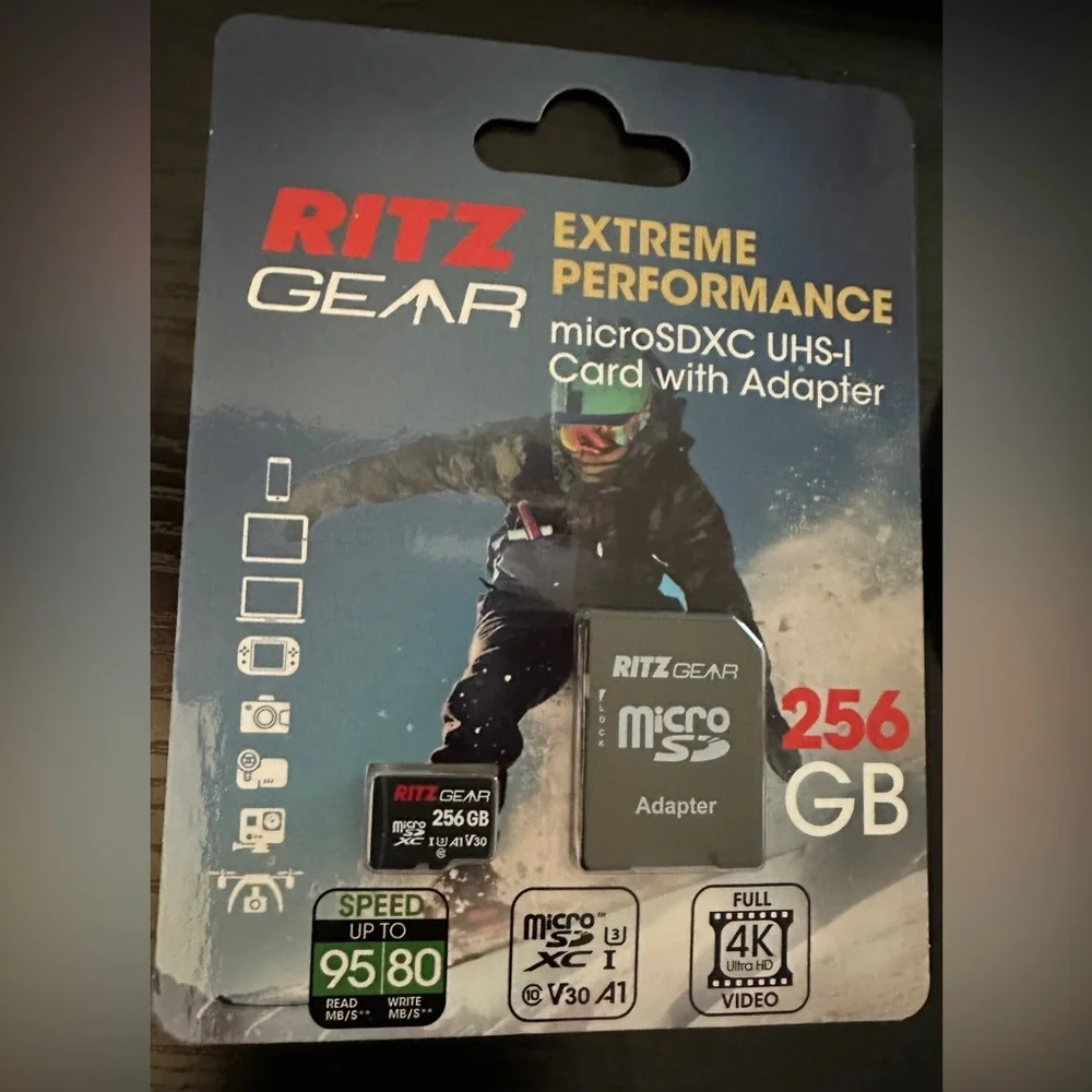 RITZ GEAR 256 GB Micro SD CARD